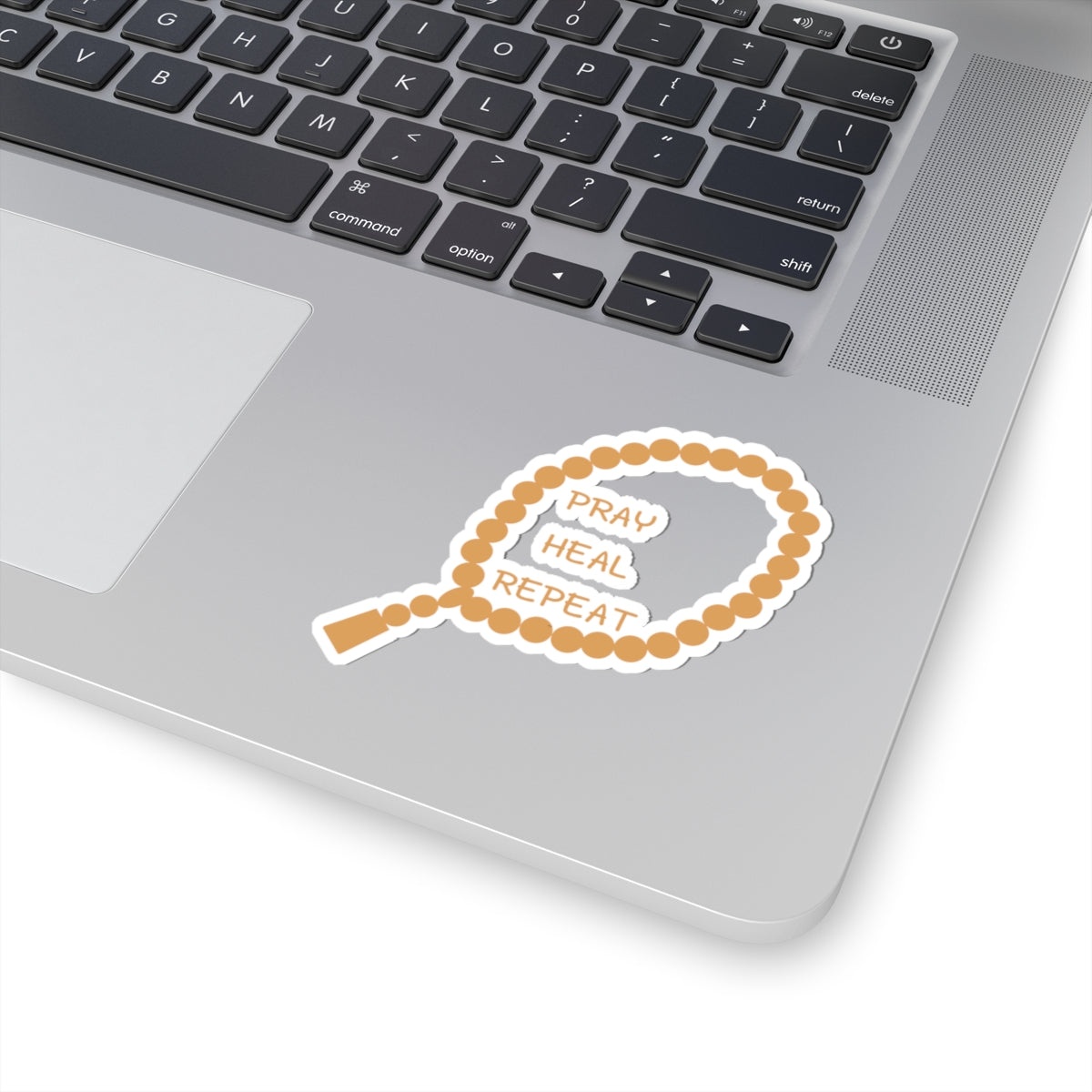 Inspirational Kiss-Cut Stickers - "Pray, Heal, Repeat" Islamic Street Accessories