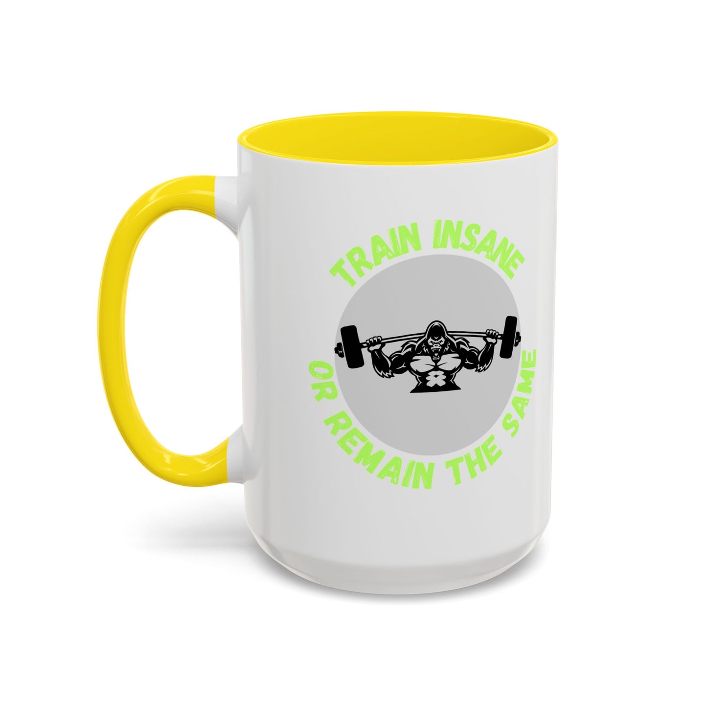 Motivational Fitness Coffee Mug - "Train Insane or Remain the Same" - Perfect Gift for Gym Enthusiasts Humour Joke Gym Mug