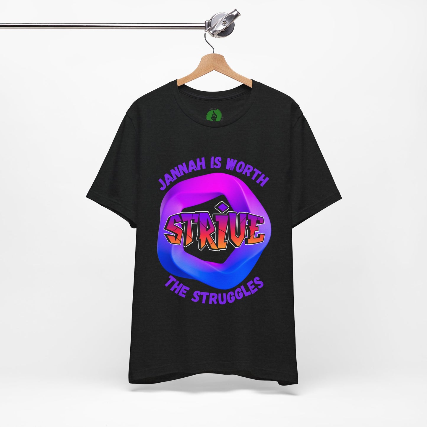 Inspirational Unisex Jersey Tee - 'Jannah is Worth the Struggles' Muslim Fashion Clothing