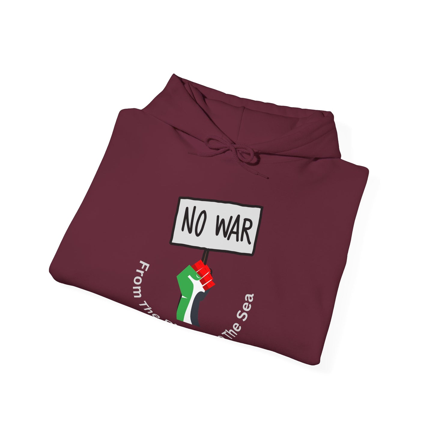Unisex Heavy Blend™ Hoodie - NO WAR Protest Sweatshirt Muslim Clothing