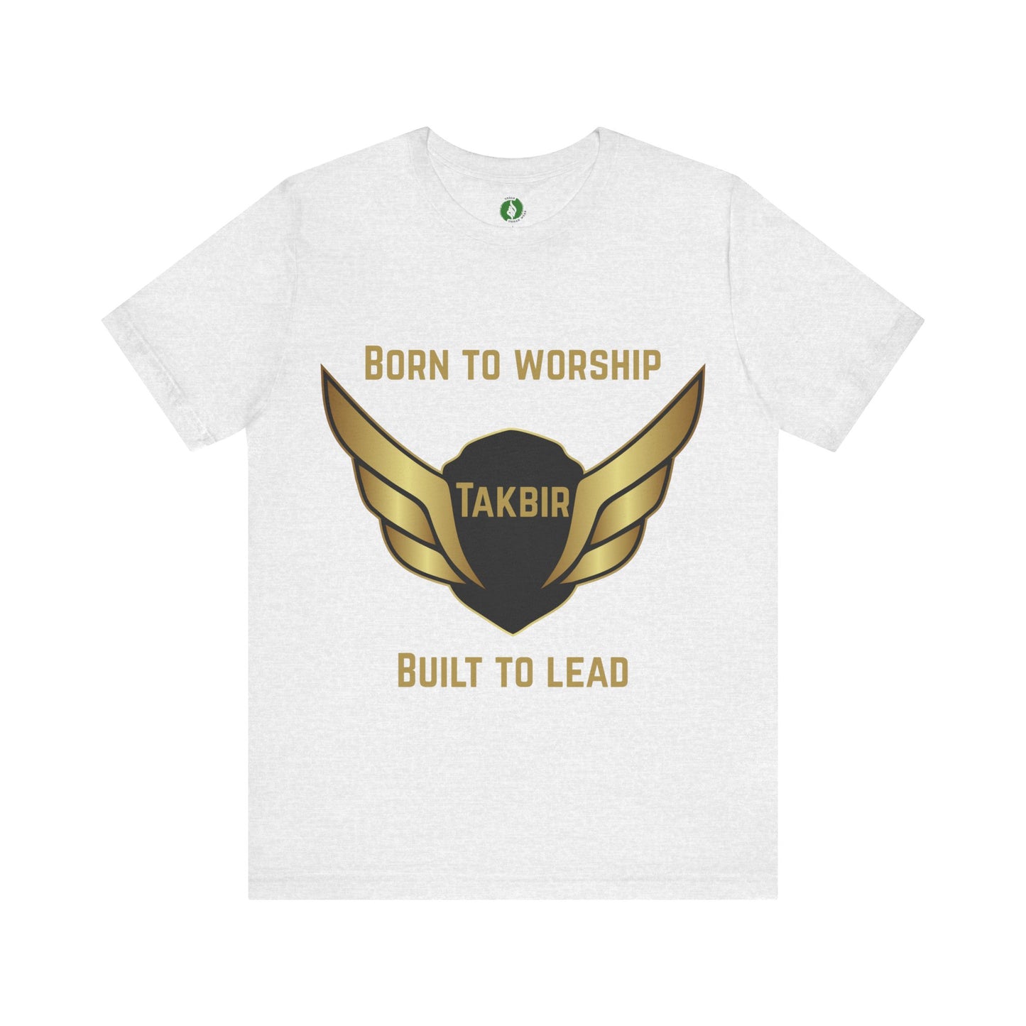 Inspirational Unisex Short Sleeve Tee - 'Born to Worship' Muslim Streetwear Fashion T Shirt