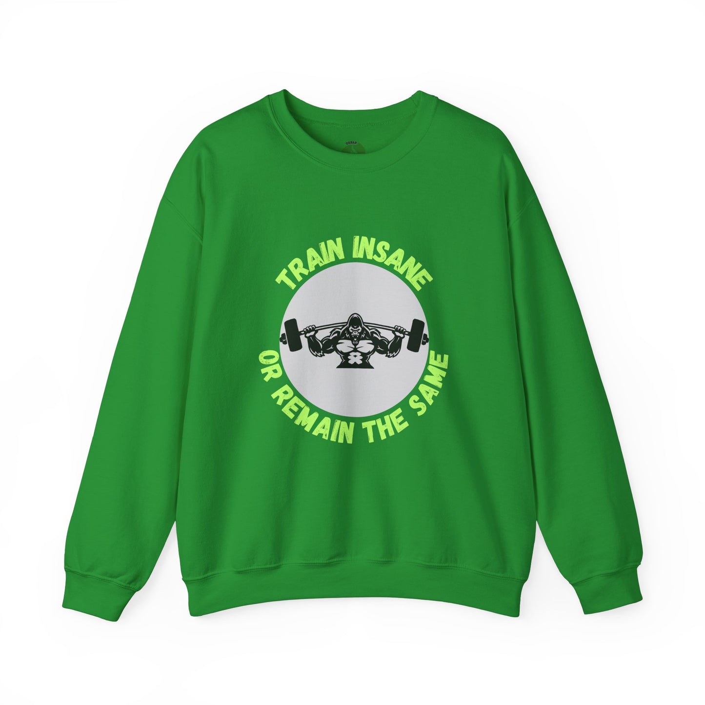 Train Insane Gym Sweatshirt - Unisex Heavy Blend Crewneck Humour Joke Clothing