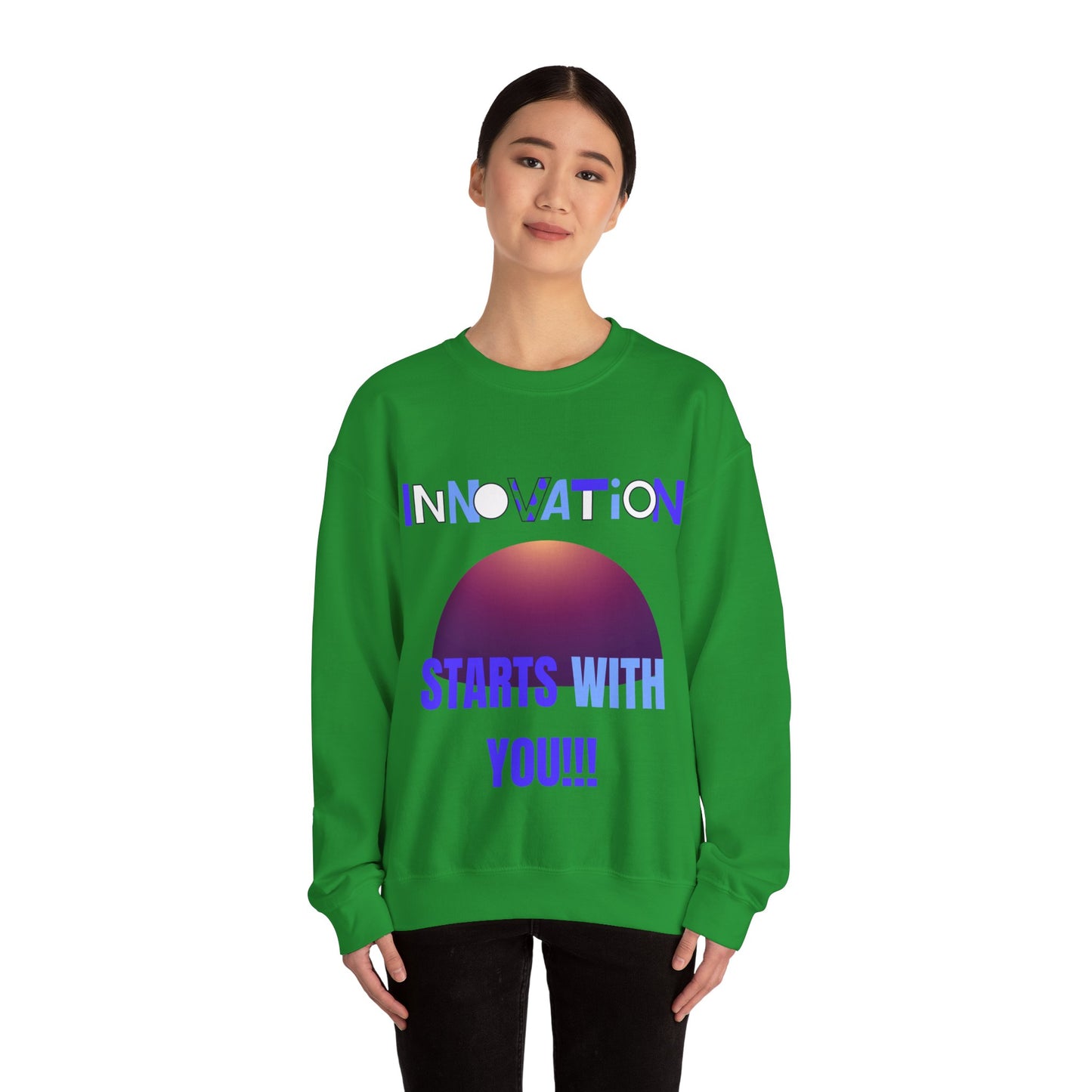 Innovation Starts With You Unisex Crewneck Sweatshirt Gym Clothing Sweat Shirt