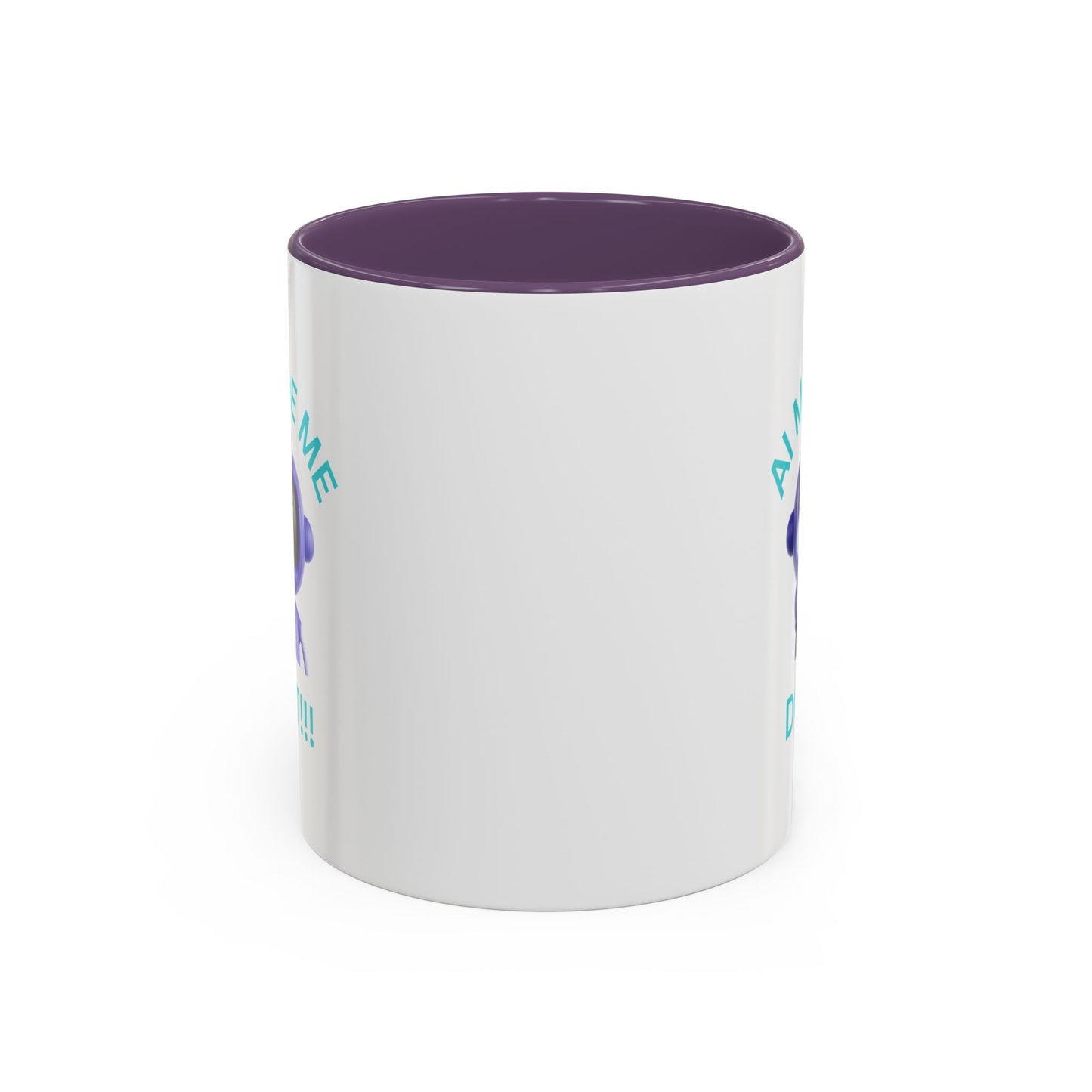 AI Made Me Do It! Accent Coffee Mug - Fun Ceramic Mug for Tech Lovers Humour Mug Joke Accessories