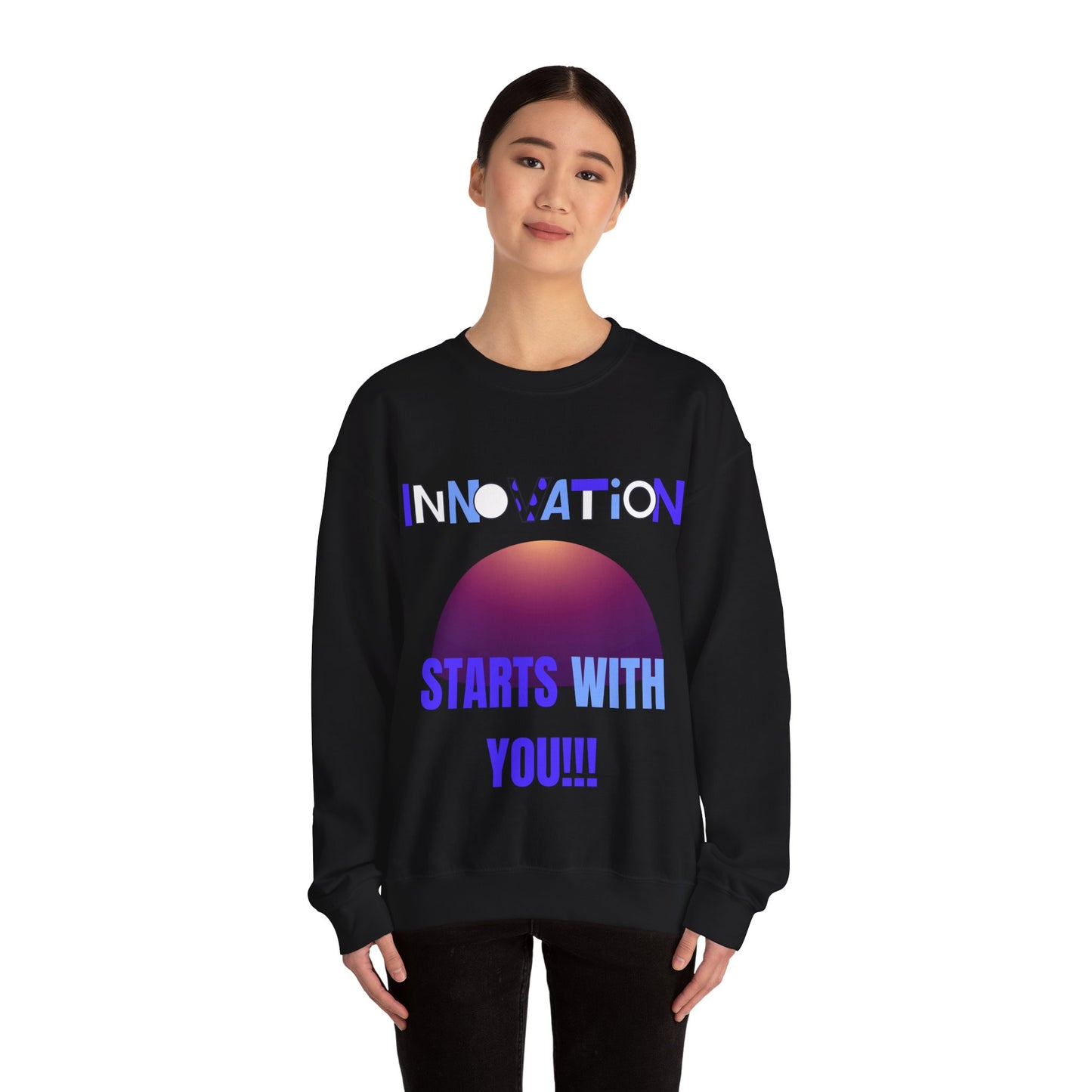 Innovation Starts With You Unisex Crewneck Sweatshirt Gym Clothing Sweat Shirt