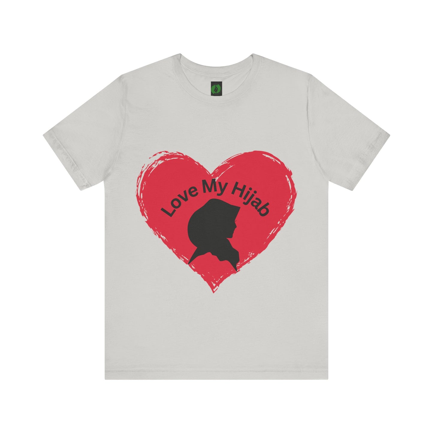 Love My Hijab Unisex Tee - Heart Design, Perfect for Everyday Wear Islamic Women Clothing