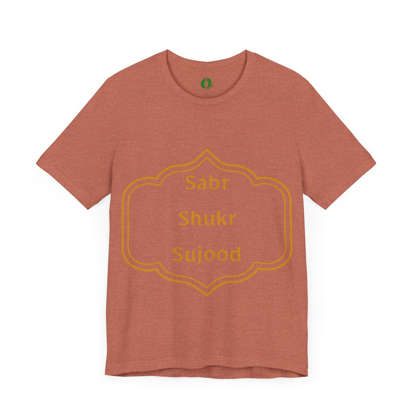 Inspirational Muslim Tee - Sabr Shukr Sujood Islamic Streetwear T Shirt
