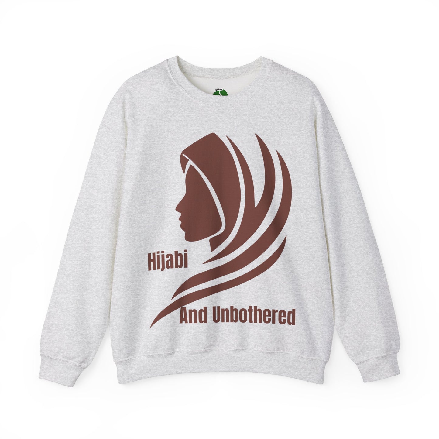 Hijabi and Unbothered Crewneck Sweatshirt - Stylish Unisex Heavy Blend for Everyday Comfort Hijab Fashion Sweat Shirt