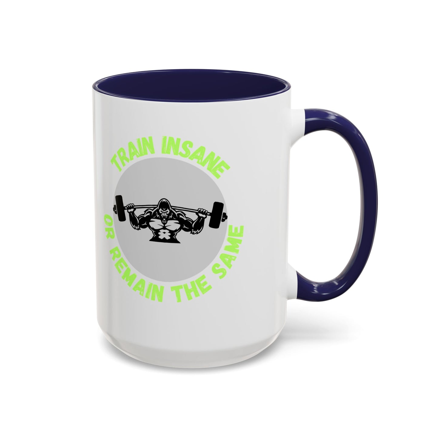 Motivational Fitness Coffee Mug - "Train Insane or Remain the Same" - Perfect Gift for Gym Enthusiasts Humour Joke Gym Mug