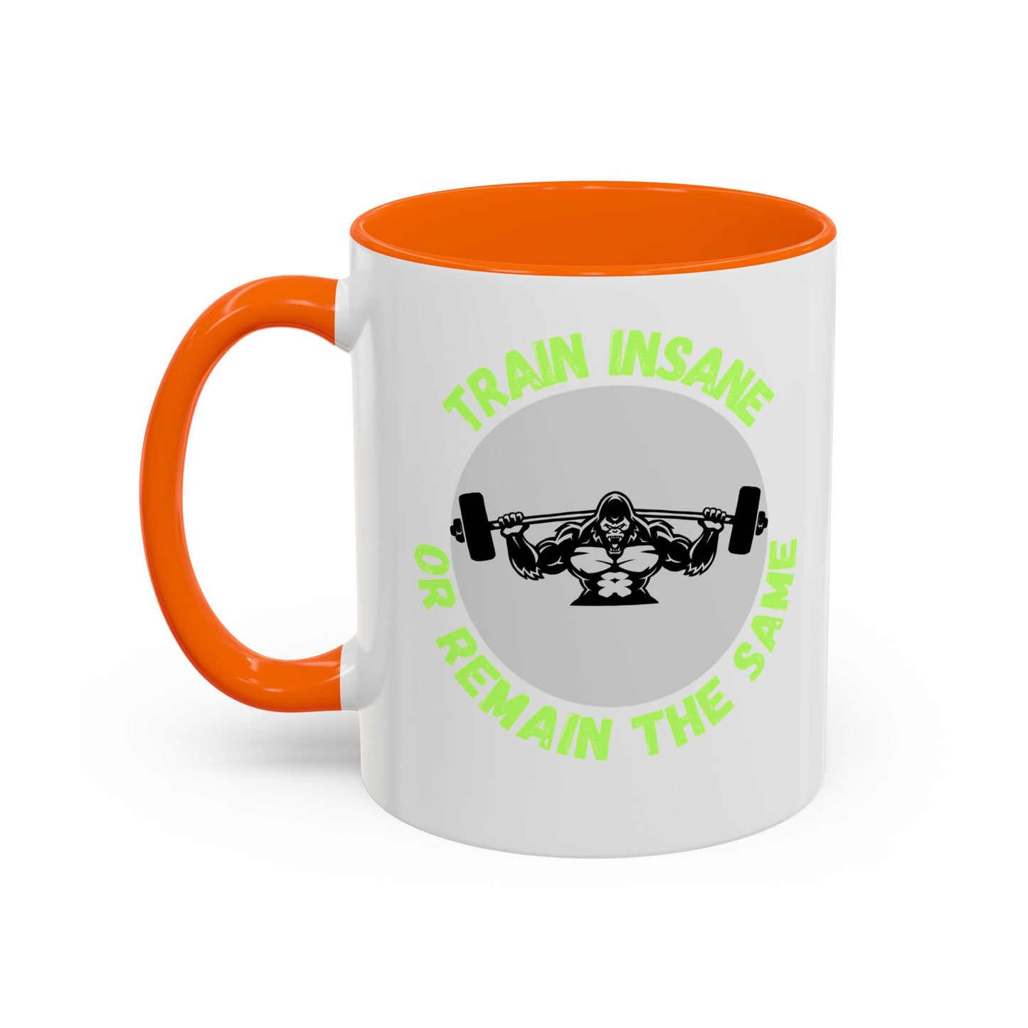 Motivational Fitness Coffee Mug - "Train Insane or Remain the Same" - Perfect Gift for Gym Enthusiasts Humour Joke Gym Mug