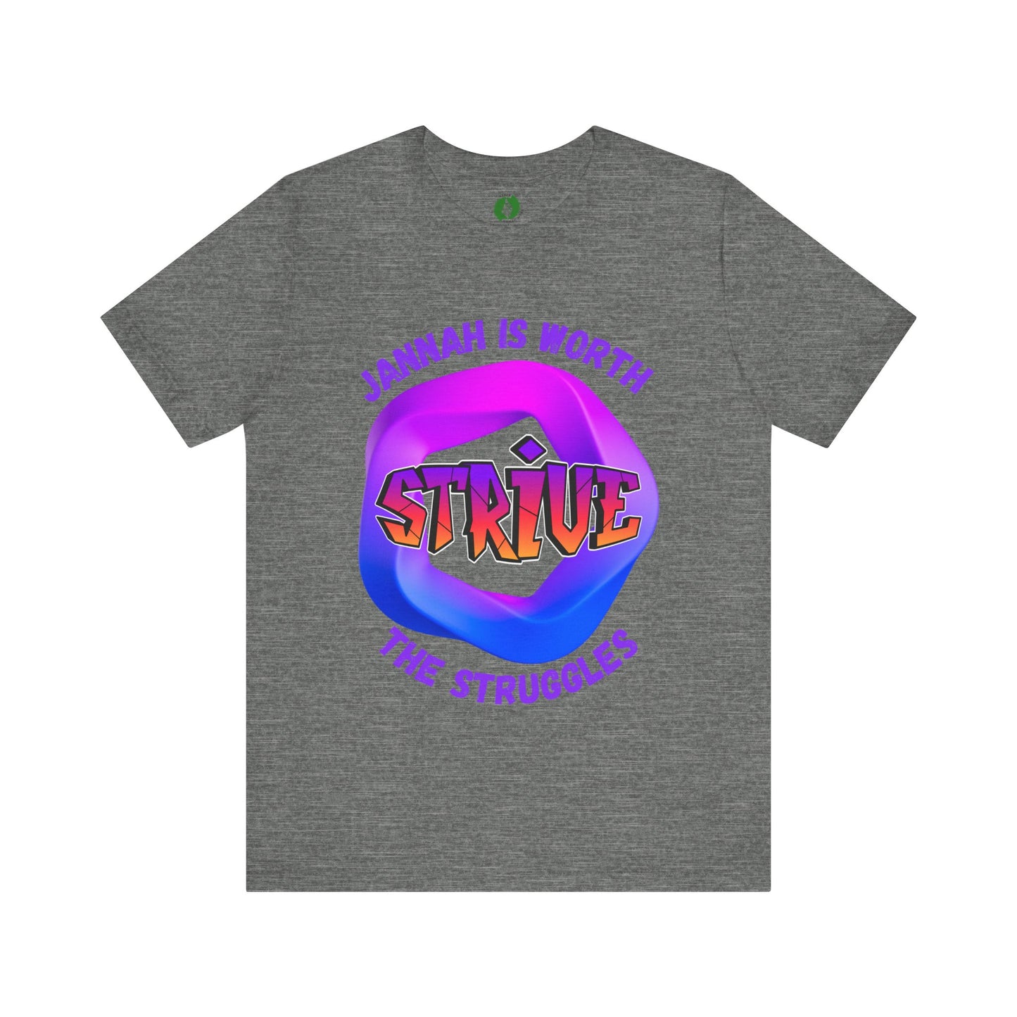 Inspirational Unisex Jersey Tee - 'Jannah is Worth the Struggles' Muslim Fashion Clothing