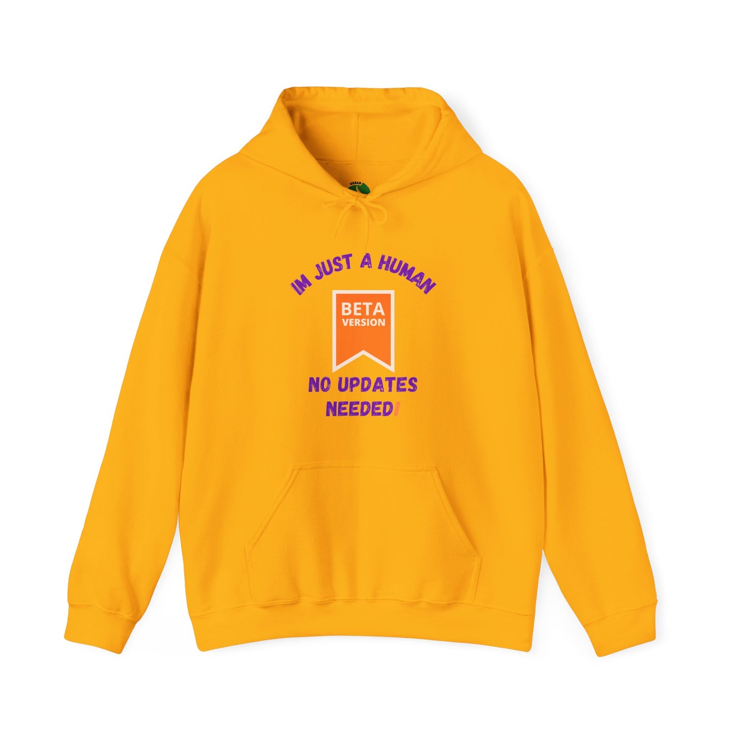 Human Beta Version Hoodie - Funny Unisex Sweatshirt for Everyday Comfort Funny Clothing Hoodie