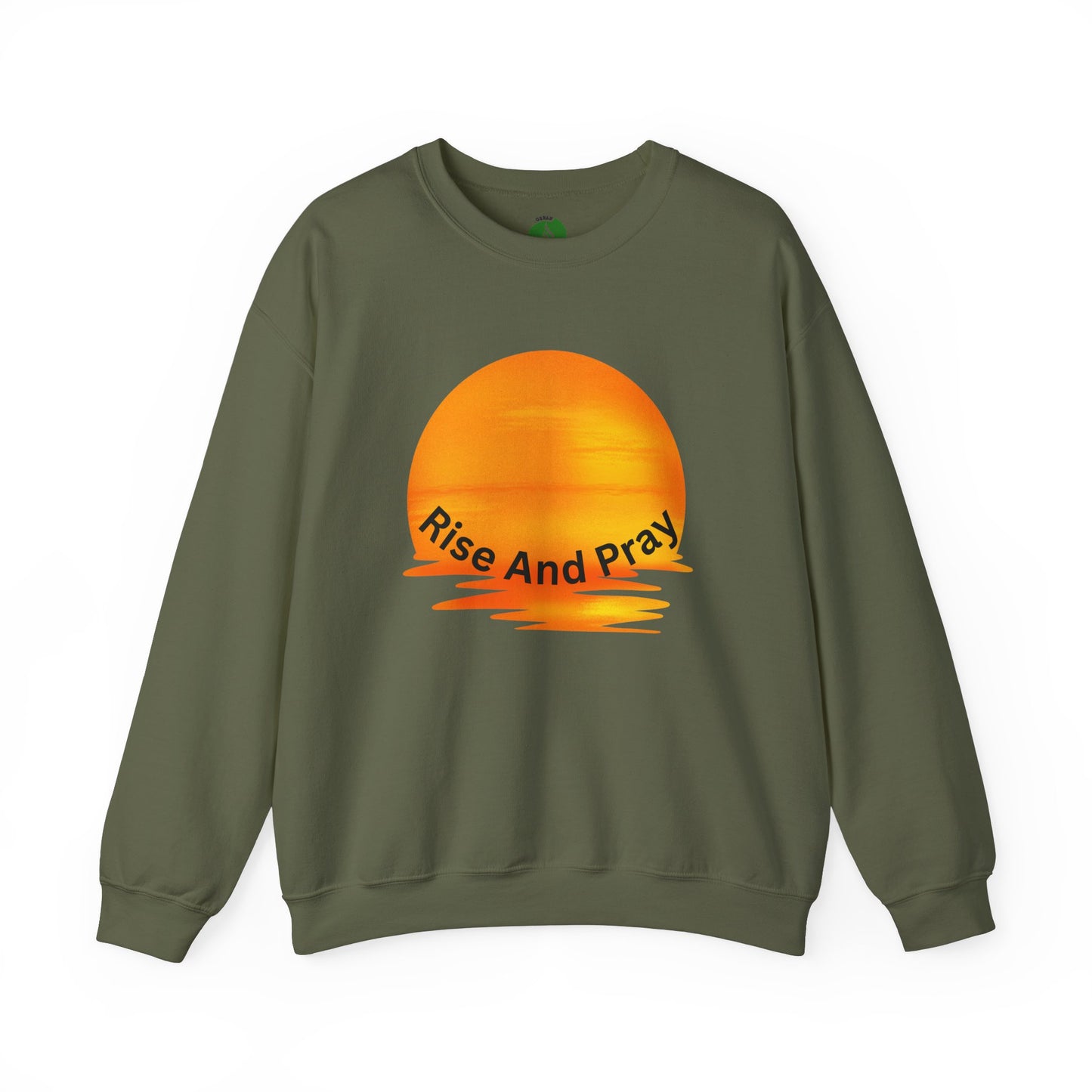 Rise And Pray Unisex Crewneck Sweatshirt - Cozy Spiritual Vibe Muslim Street Wear