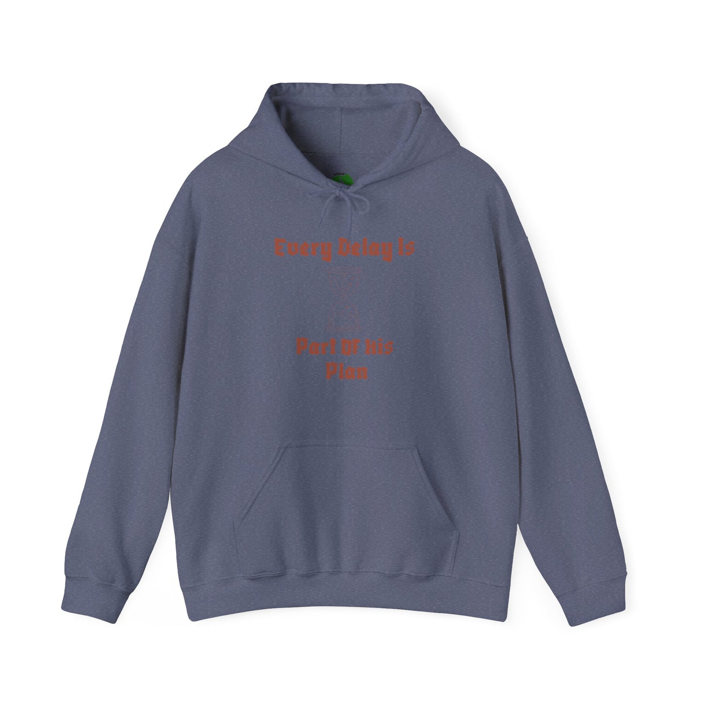 Motivational Unisex Hooded Sweatshirt - "Every Delay Is Part Of His Plan" Muslim Clothing