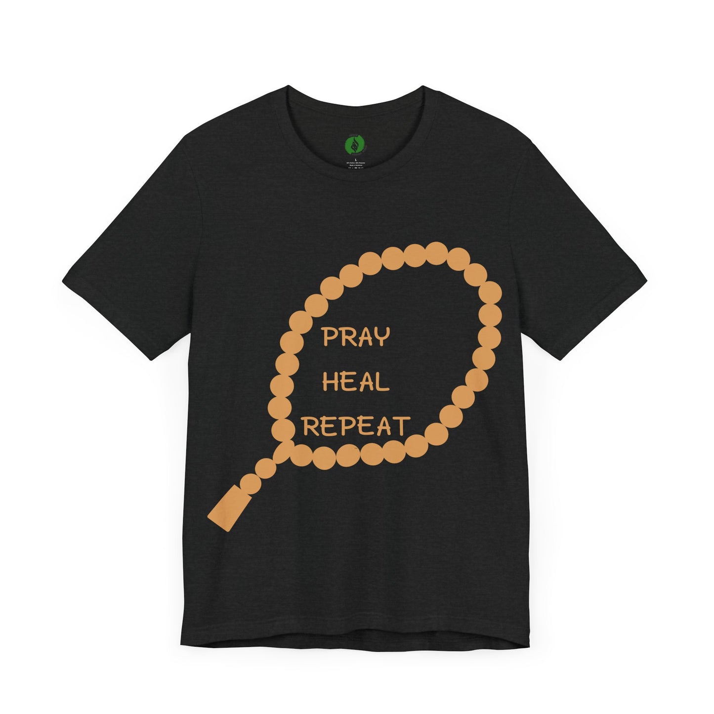 Pray Heal Repeat Unisex Jersey Tee - Inspirational Spiritual Shirt Islamic Street Fashion