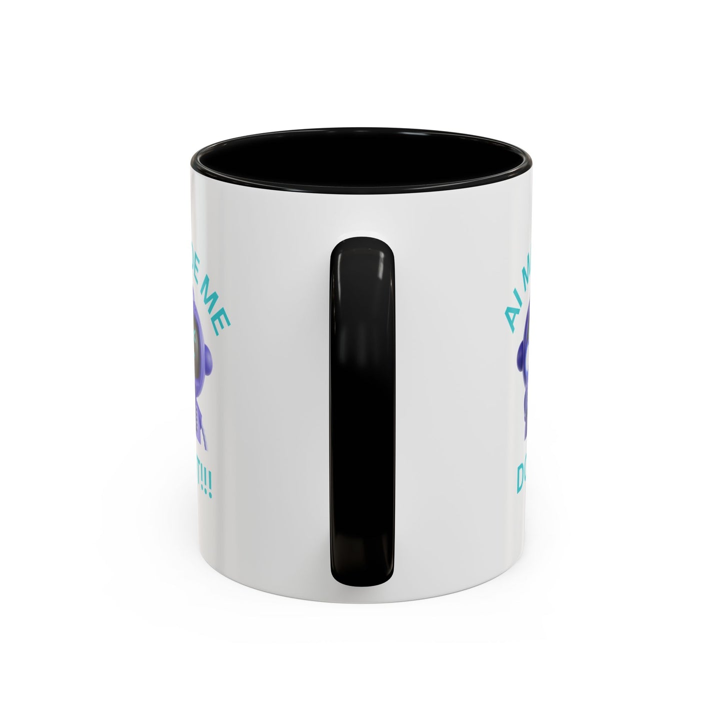 AI Made Me Do It! Accent Coffee Mug - Fun Ceramic Mug for Tech Lovers Humour Mug Joke Accessories