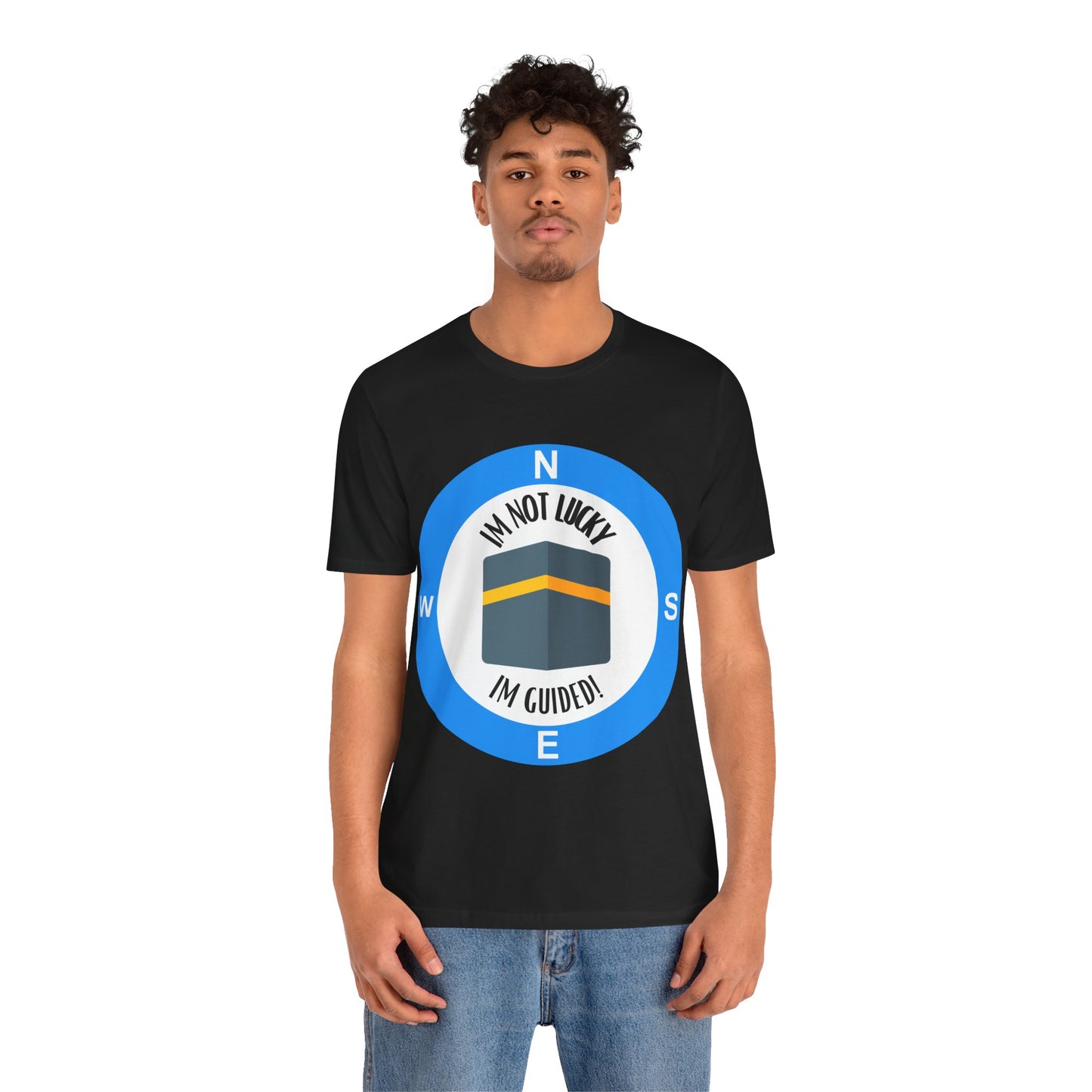 Guided Journey Unisex Jersey Tee - Inspirational Compass Design Halal Fashion T Shirt