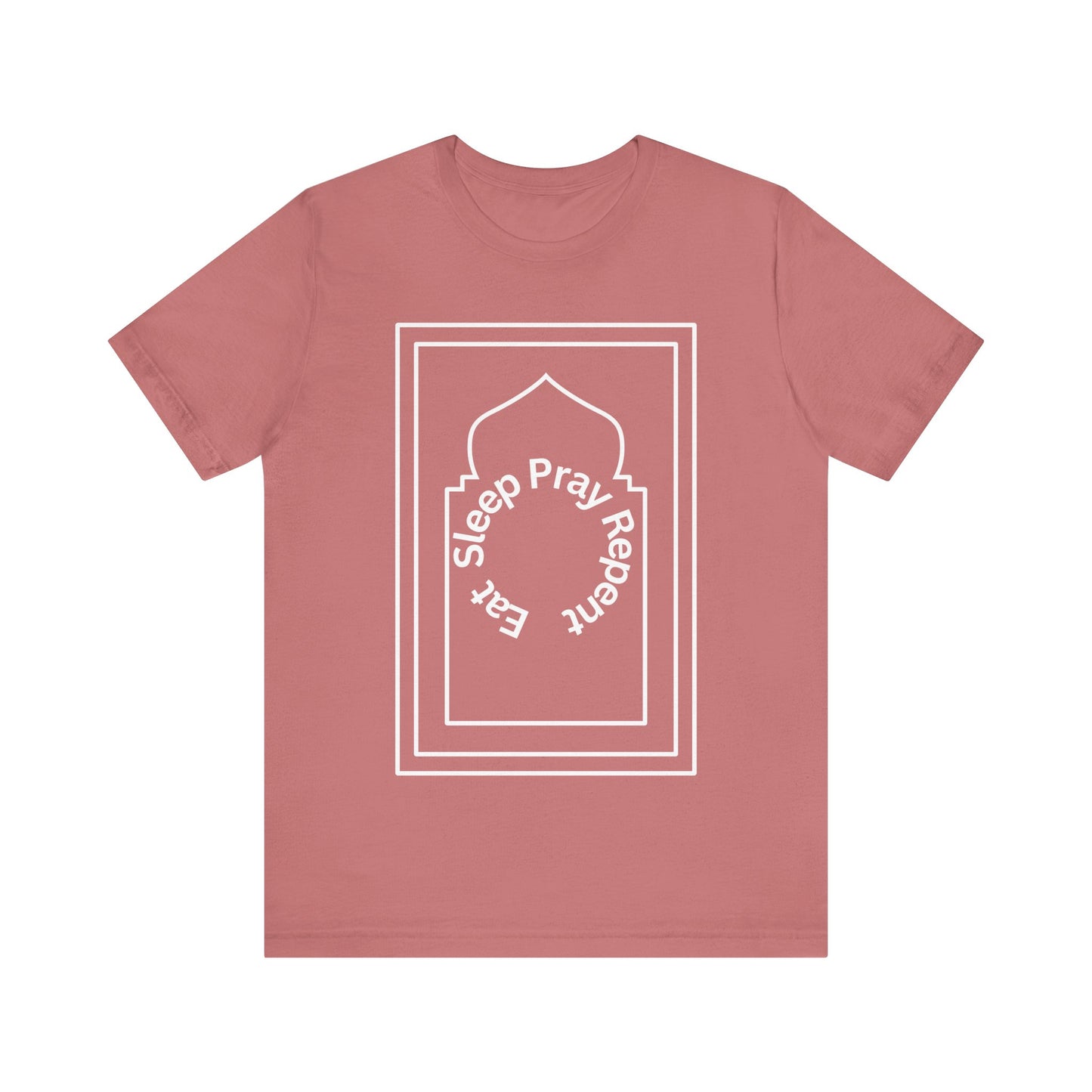 Inspirational Unisex Tee - 'Sleep Pray Repeat' Islamic Clothing