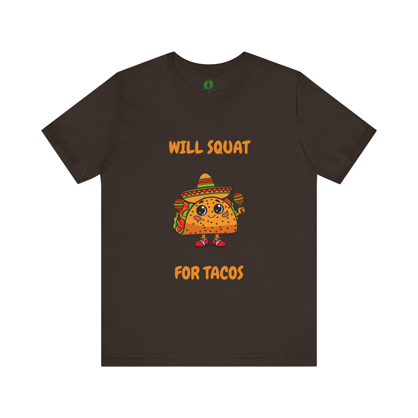 Fun Taco Workout Tee - "Will Squat for Tacos" Unisex Jersey Short Sleeve Humour Joke Gym T Shirt