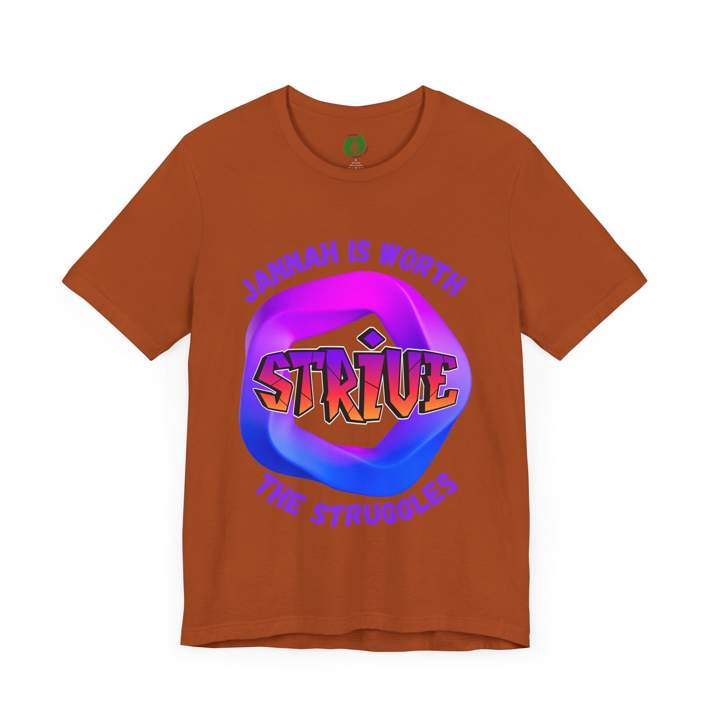 Inspirational Unisex Jersey Tee - 'Jannah is Worth the Struggles' Muslim Fashion Clothing