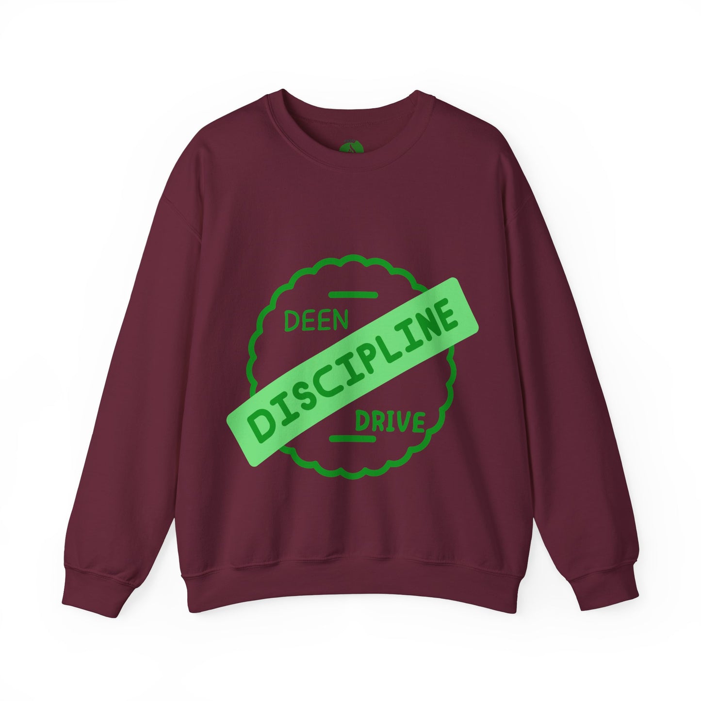 Motivational Crewneck Sweatshirt - Discipline & Drive Muslim Youth Fashion Sweat Shirt