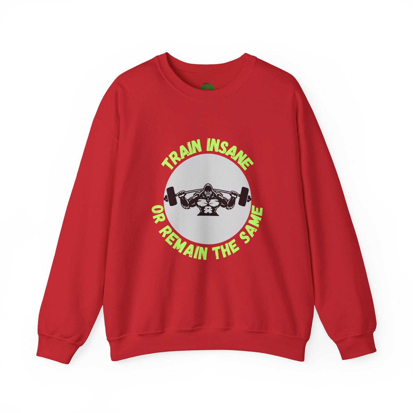 Train Insane Gym Sweatshirt - Unisex Heavy Blend Crewneck Humour Joke Clothing