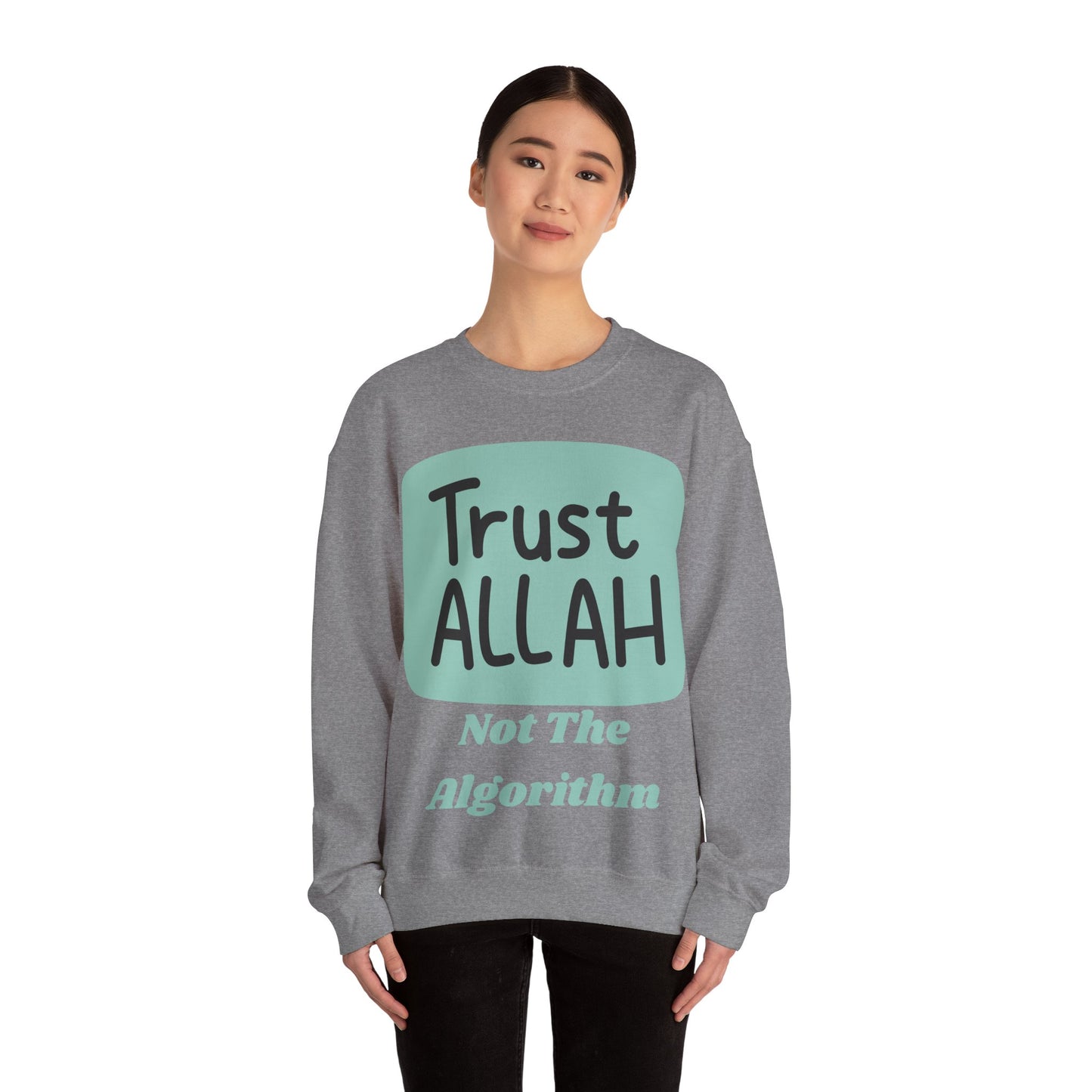 Trust Allah Crewneck Sweatshirt - Unisex Heavy Blend™ Islamic Fashion Sweat Shirt