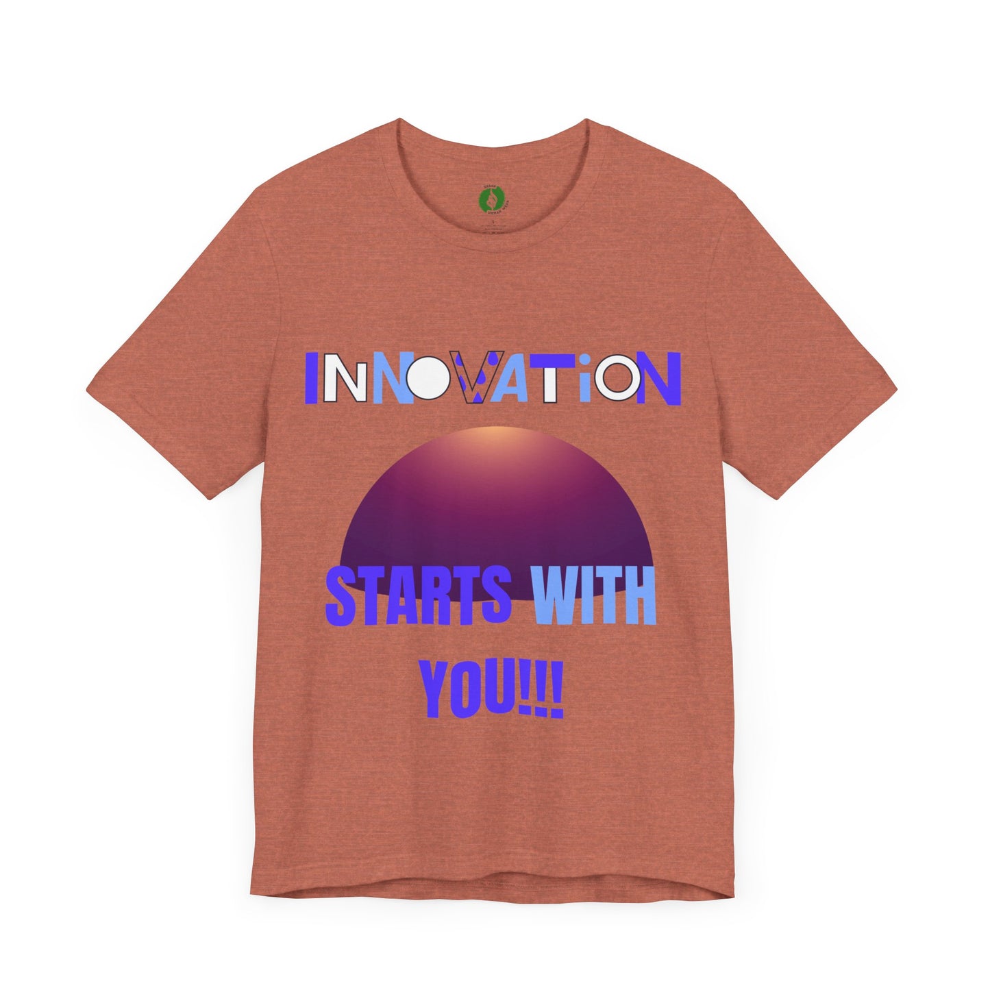 Inspirational Innovation Tee for Creative Minds Gym Clothing T Shirt