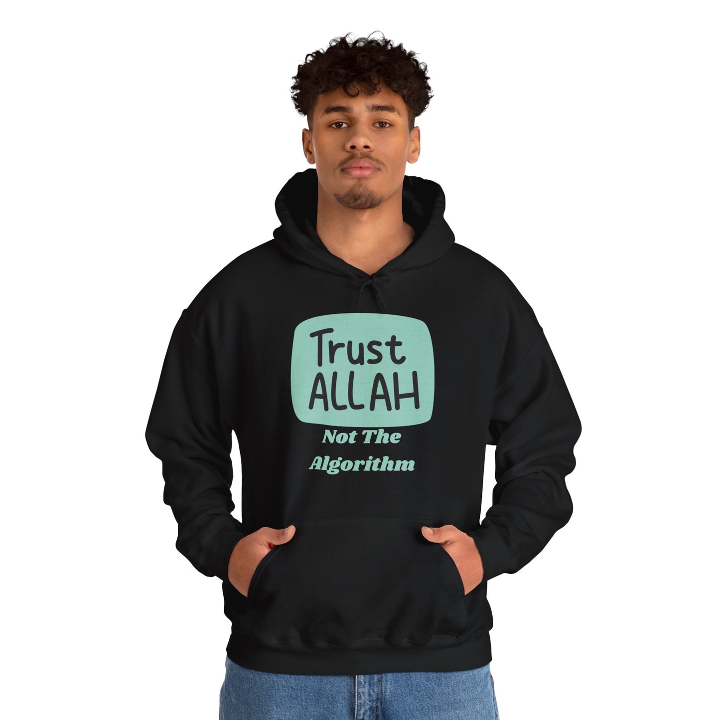 Trust Allah Hoodie - Unisex Heavy Blend™ Sweatshirt for Faith and Comfort Islamic Fashion Hoodie