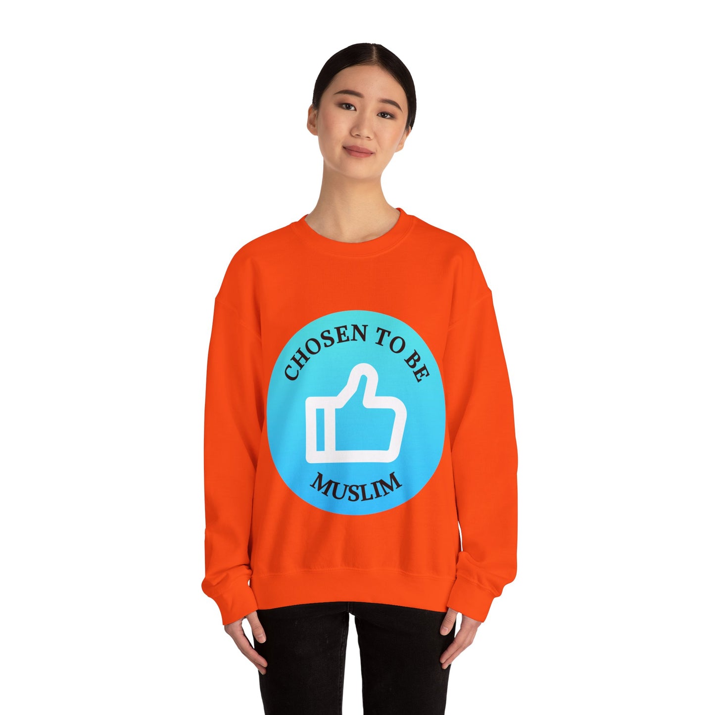 Chosen to Be Muslim Crewneck Sweatshirt - Unisex Heavy Blend Islamic Streetwear Sweat Shirt