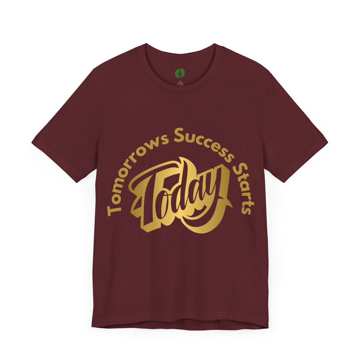 Inspirational Success Tee - "Tomorrow’s Success Starts Today" Unisex Jersey T-Shirt Gym Motivation T Shirt