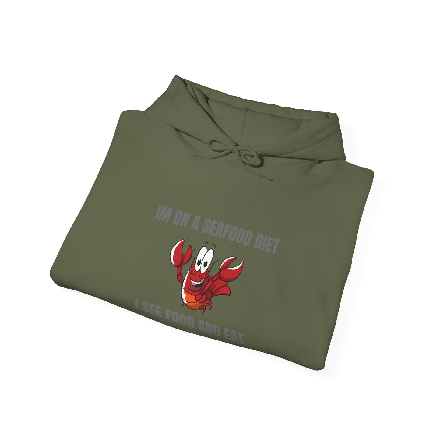 Funny Seafood Diet Hoodie for Food Lovers Humour Joke Clothing