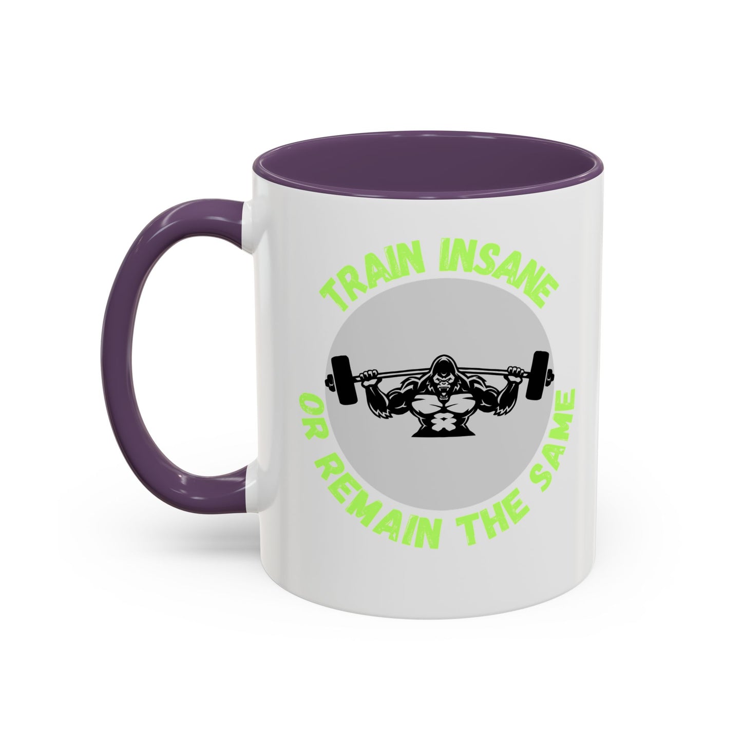 Motivational Fitness Coffee Mug - "Train Insane or Remain the Same" - Perfect Gift for Gym Enthusiasts Humour Joke Gym Mug