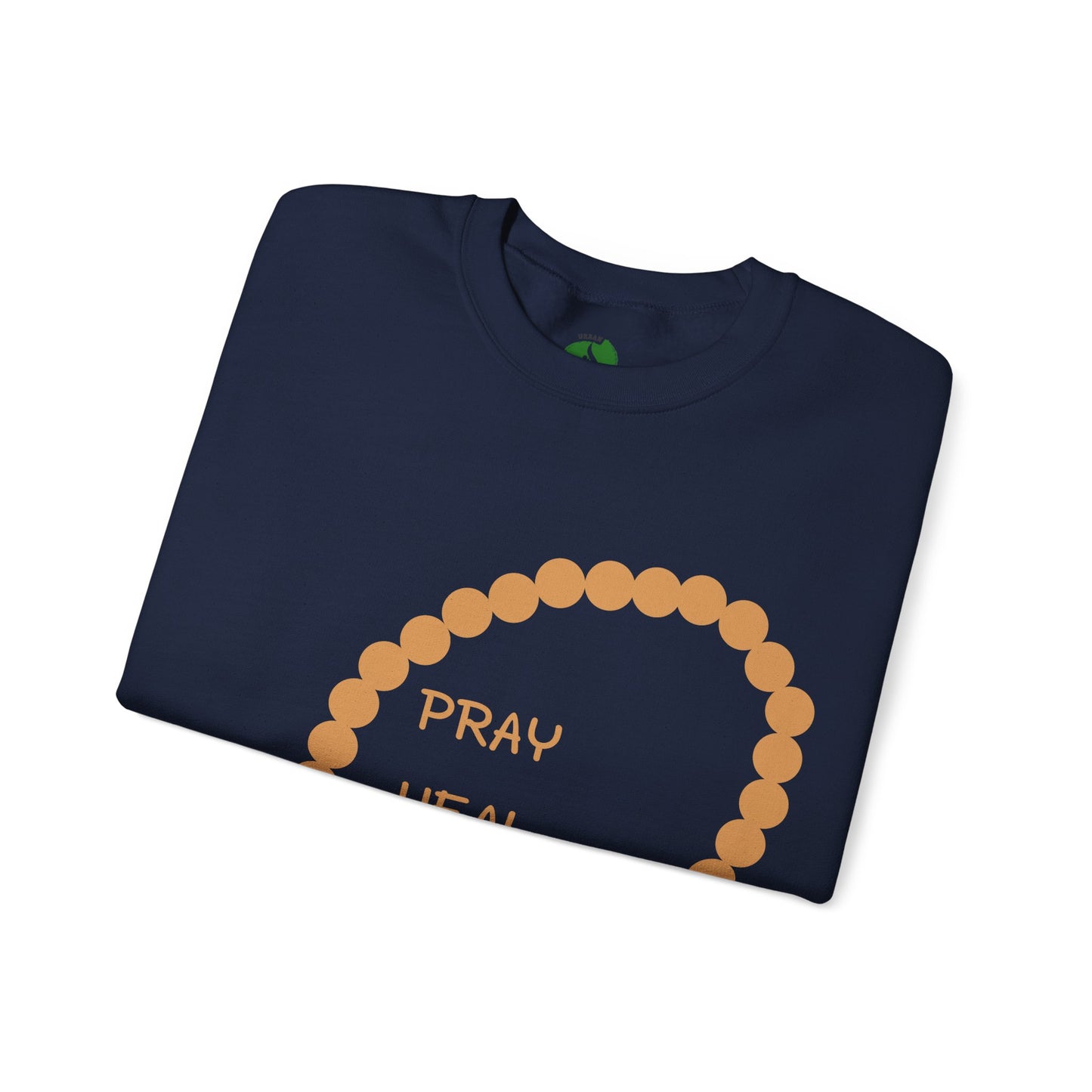 Pray Heal Repeat Crewneck Sweatshirt for Mindfulness and Healing Islamic Street Fashion