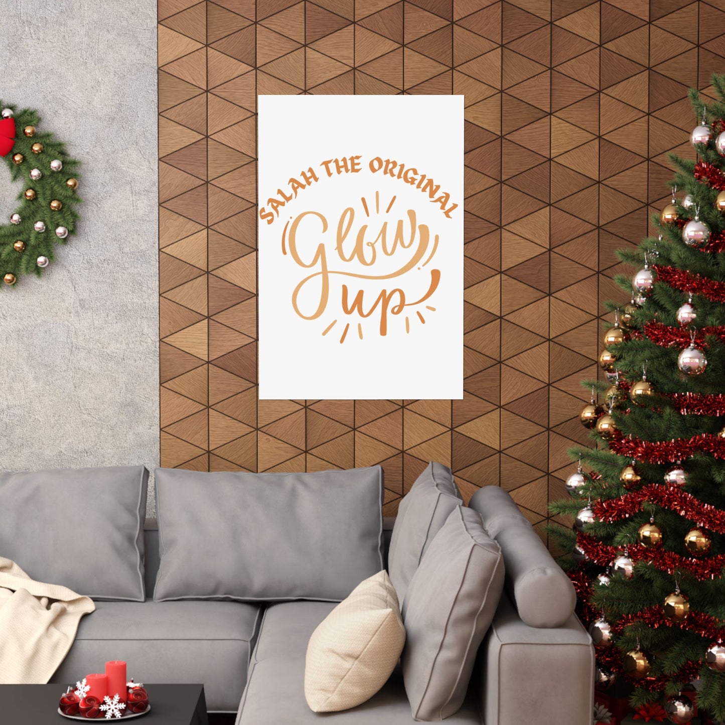 Inspirational Matte Vertical Poster - "Salah the Original Glow Up" Islamic Artwork Poster