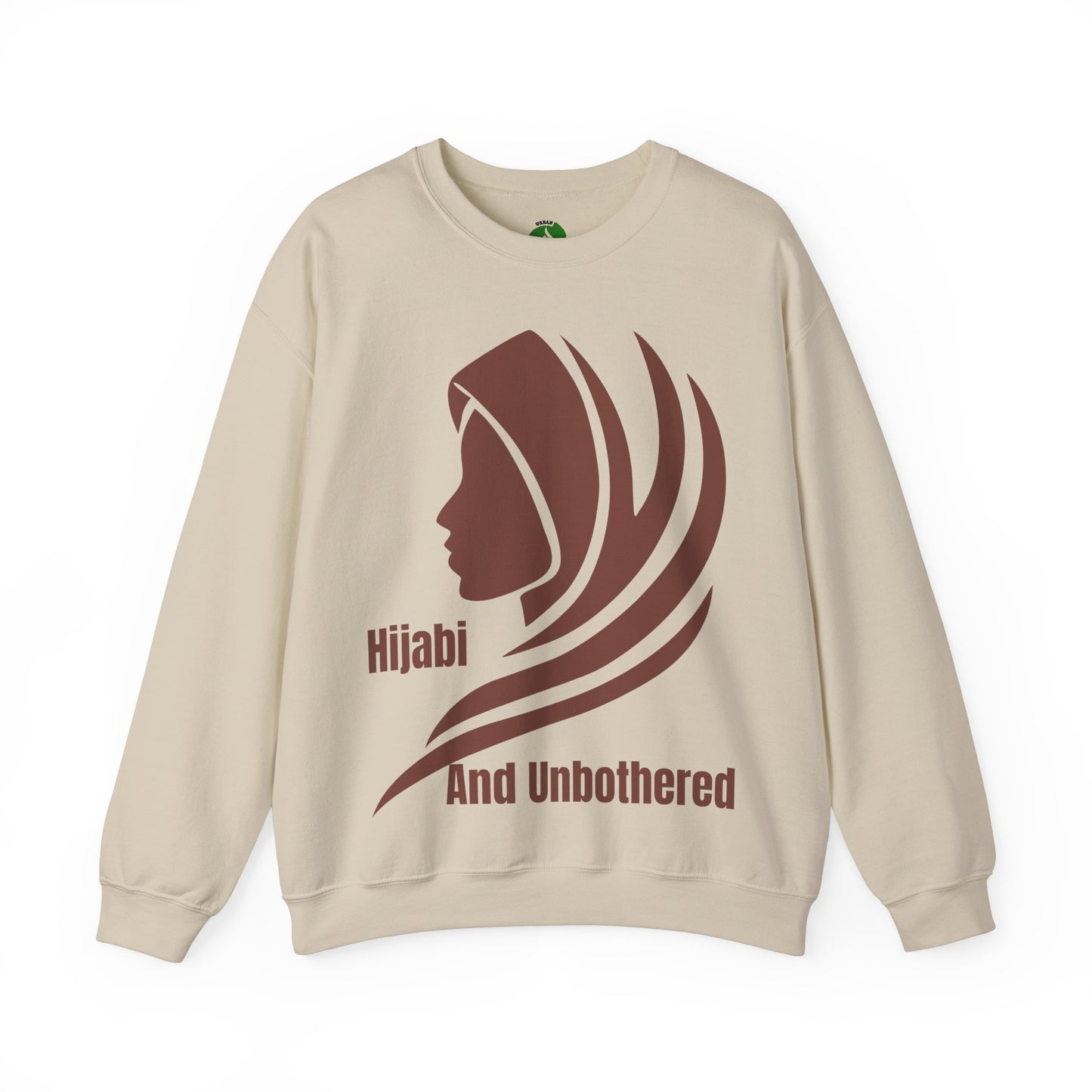Hijabi and Unbothered Crewneck Sweatshirt - Stylish Unisex Heavy Blend for Everyday Comfort Hijab Fashion Sweat Shirt
