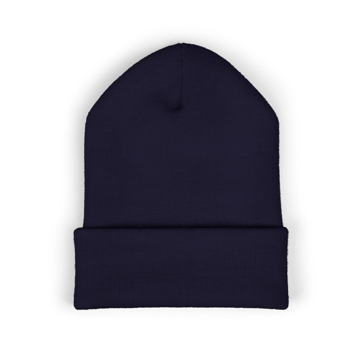 Classic Cuffed Beanie with Embroidered Logo - Cozy Winter Accessory Islamic Clothing