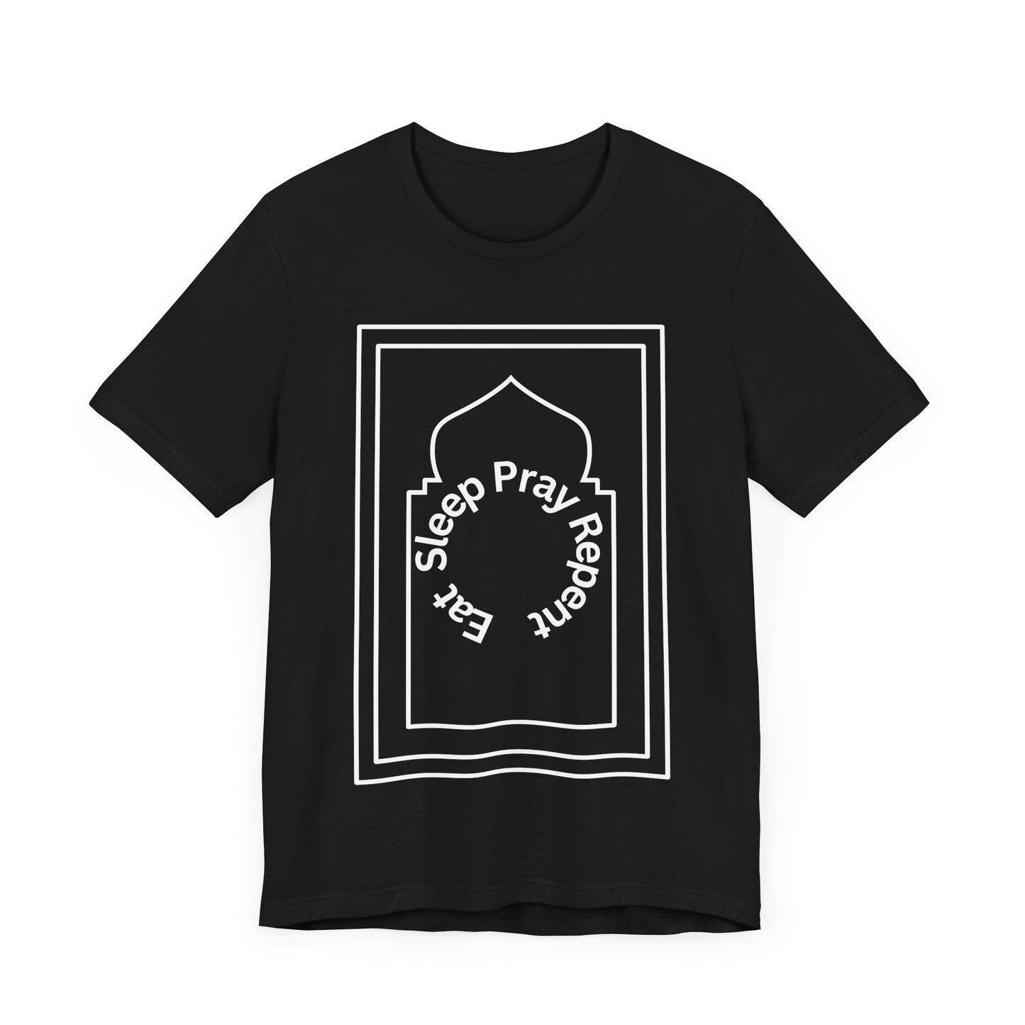 Inspirational Unisex Tee - 'Sleep Pray Repeat' Islamic Clothing