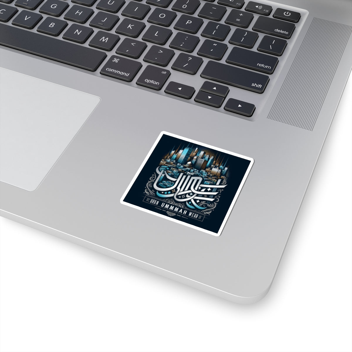 Urban Ummah Wear Kiss-Cut Stickers - Stylish Cityscape Design for Laptop & Decor Muslim Accessories
