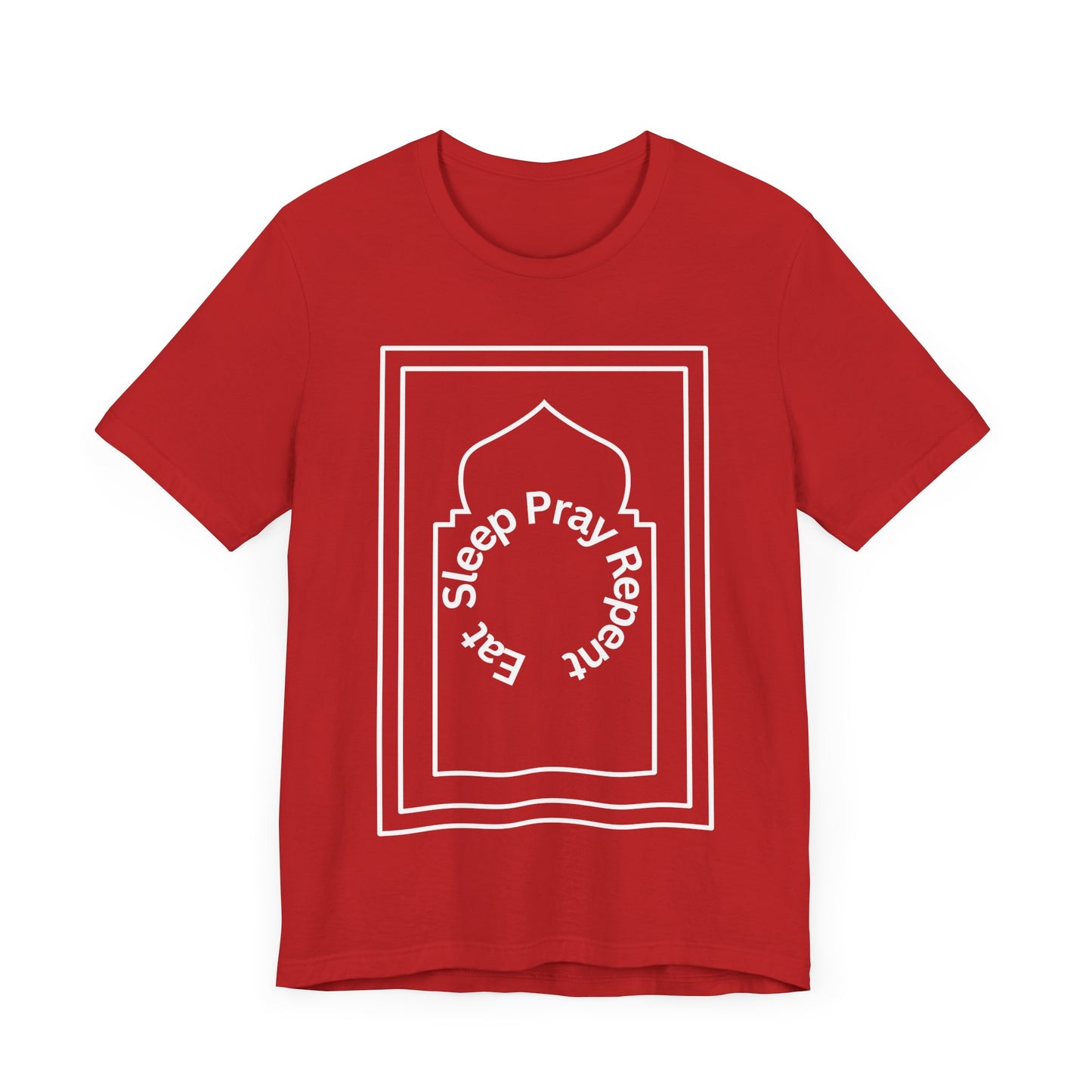 Inspirational Unisex Tee - 'Sleep Pray Repeat' Islamic Clothing