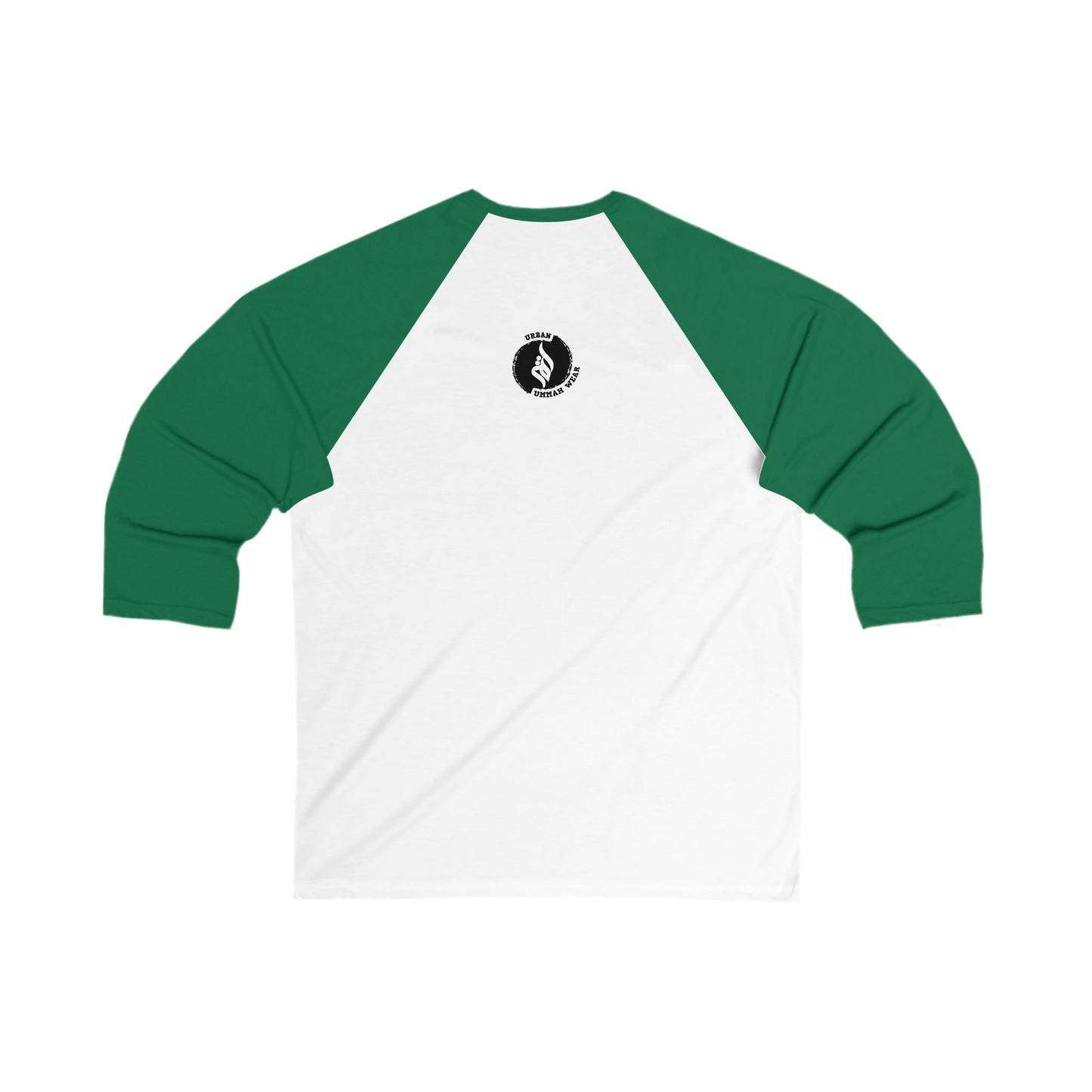 Unisex 3/4 Sleeve Baseball Tee - "No War" Protest Shirt Muslim Clothing