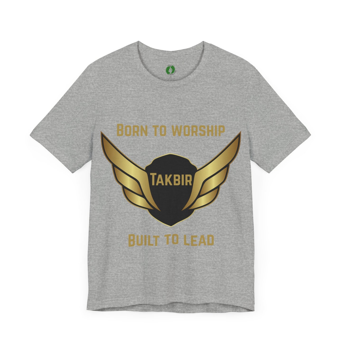 Inspirational Unisex Short Sleeve Tee - 'Born to Worship' Muslim Streetwear Fashion T Shirt
