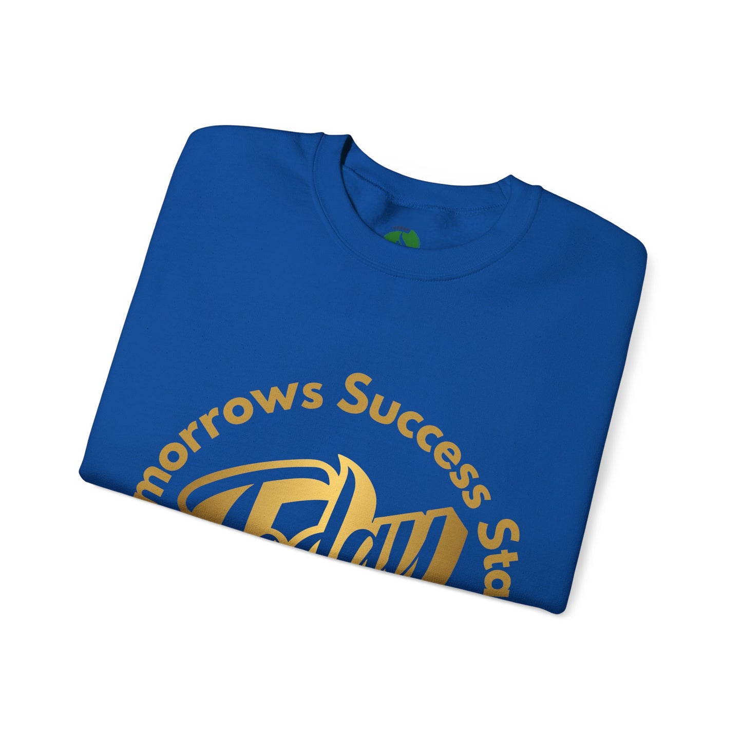 Inspirational Crewneck Sweatshirt - 'Tomorrow's Success Starts Today' Gym Motivation Sweat Shirt