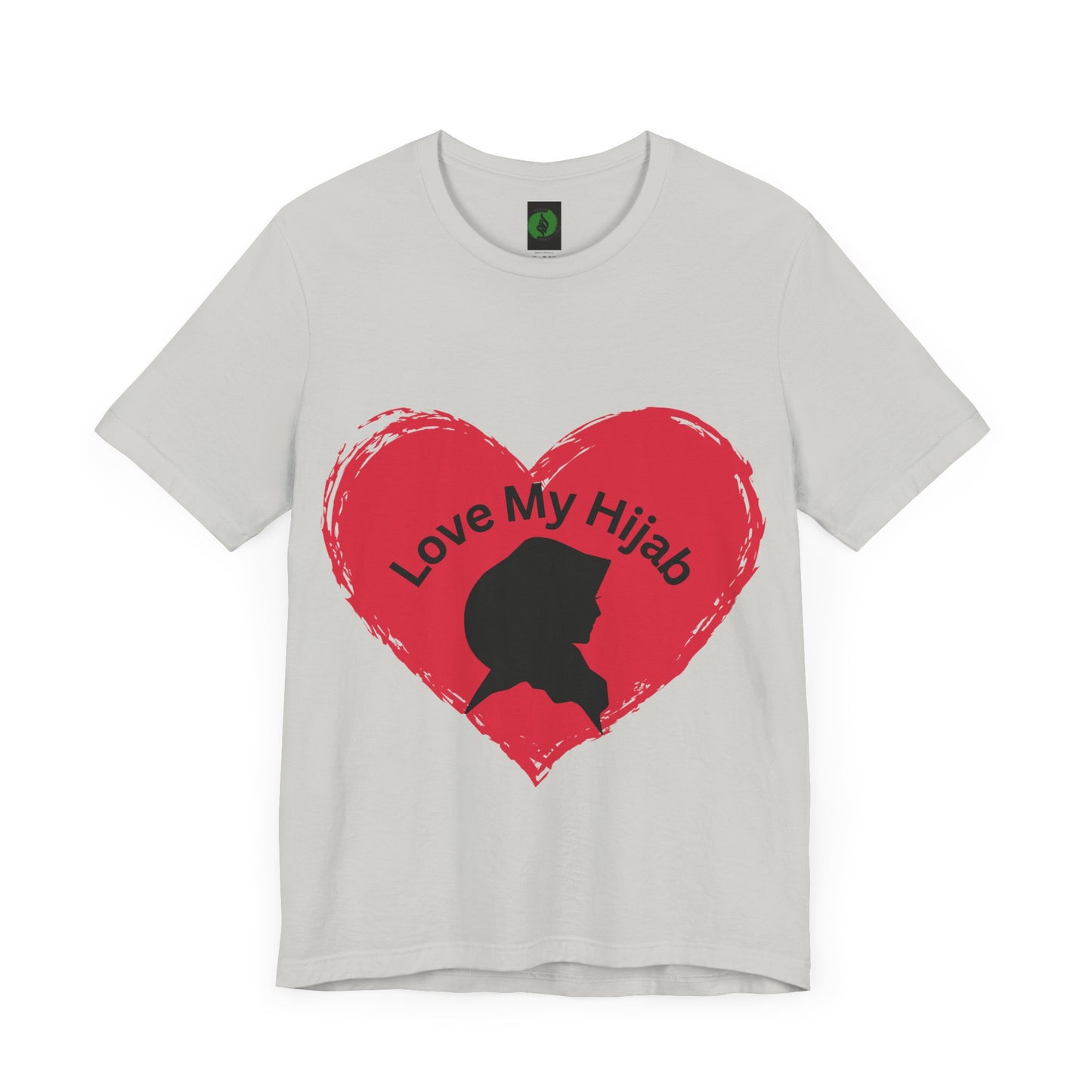 Love My Hijab Unisex Tee - Heart Design, Perfect for Everyday Wear Islamic Women Clothing