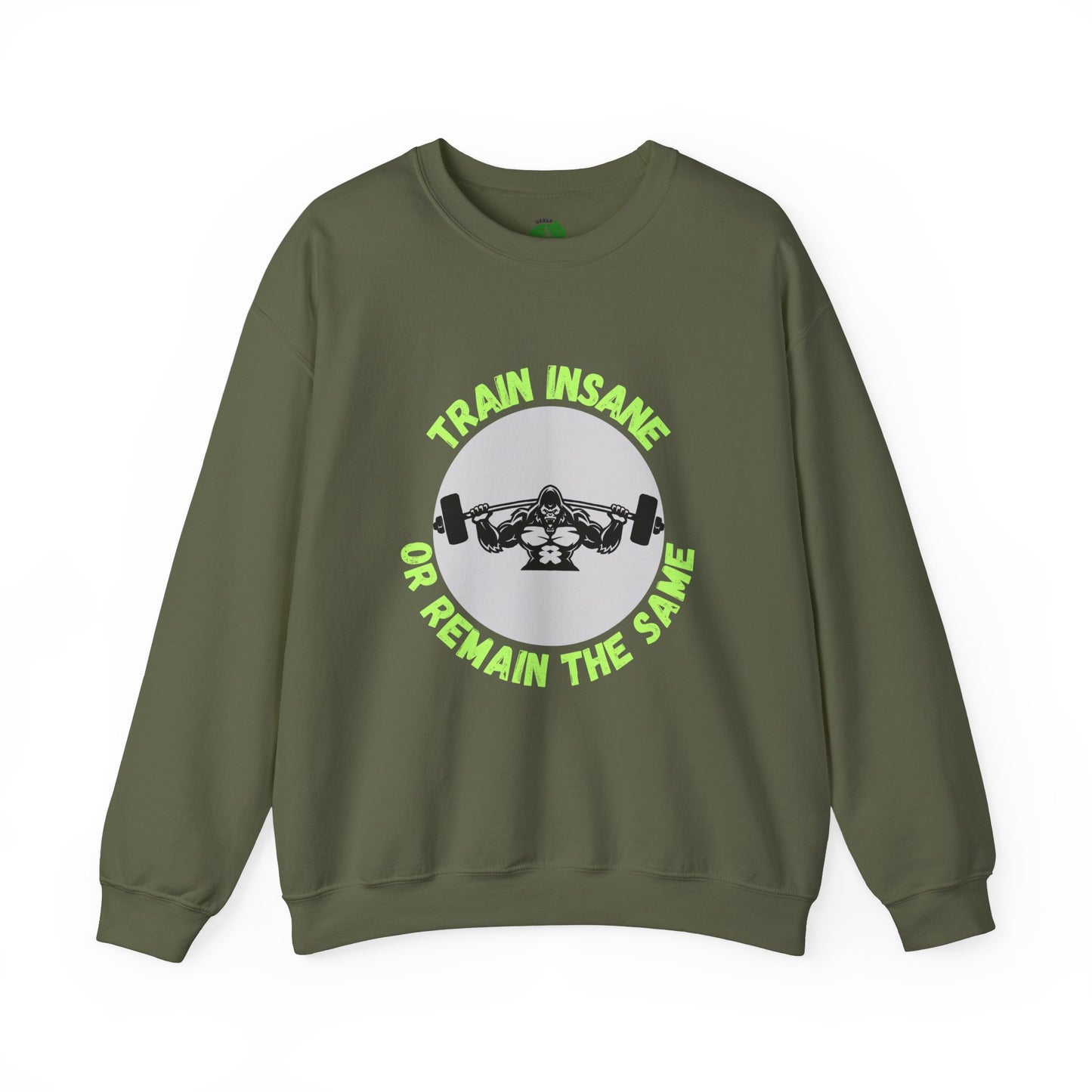 Train Insane Gym Sweatshirt - Unisex Heavy Blend Crewneck Humour Joke Clothing