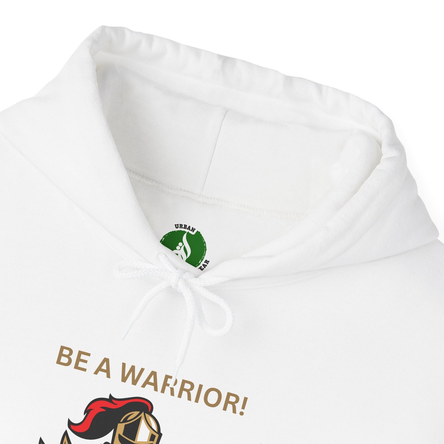 Warrior Spirit Hooded Sweatshirt - Be a Warrior! Not a Worrier! Humour Joke Clothing