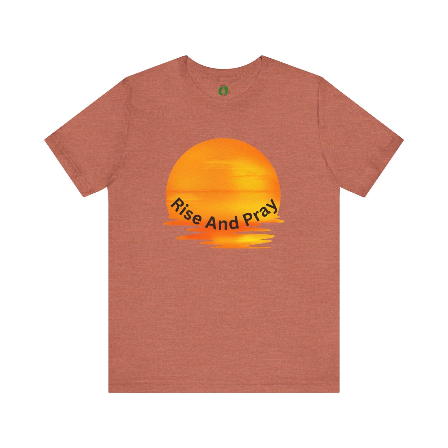Sunrise 'Rise And Pray' Unisex Tee - Inspirational Short Sleeve Shirt Muslim Street Wear
