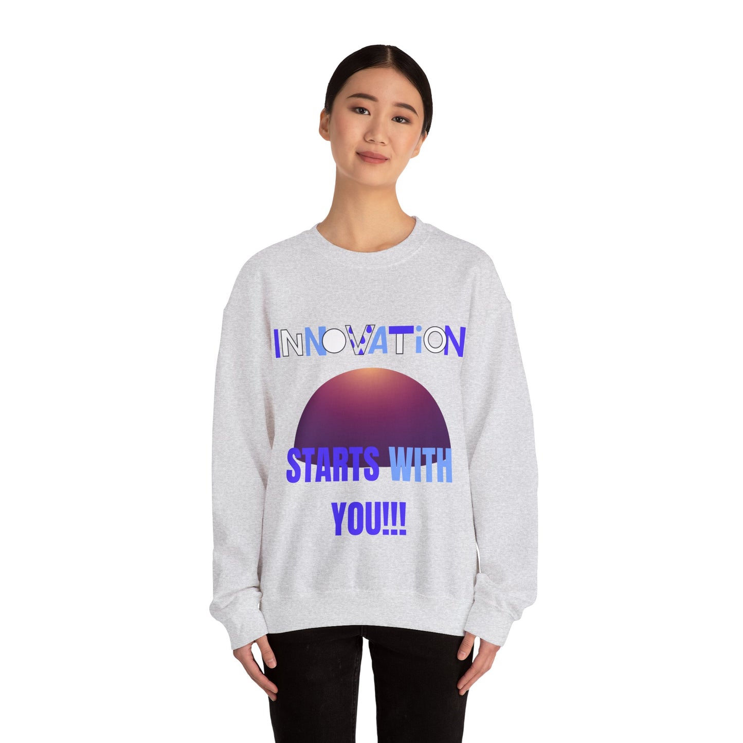 Innovation Starts With You Unisex Crewneck Sweatshirt Gym Clothing Sweat Shirt