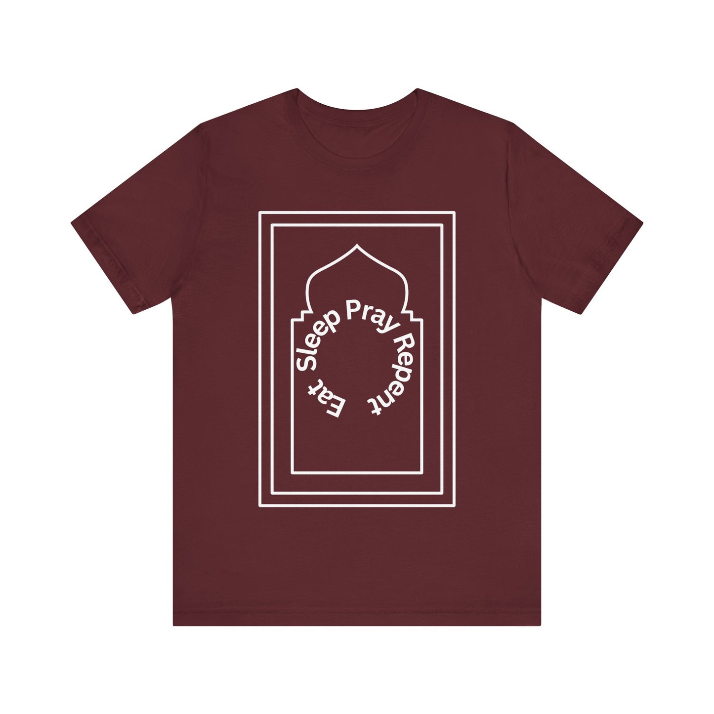 Inspirational Unisex Tee - 'Sleep Pray Repeat' Islamic Clothing