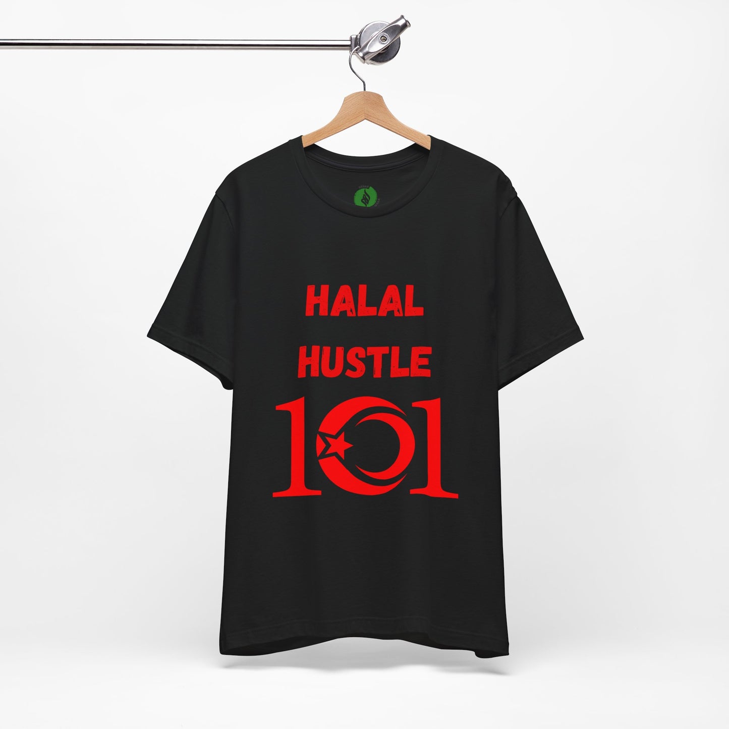 Halal Hustle 101 Unisex Tee - Motivational Short Sleeve Shirt Muslim Gym Clothing T Shirt